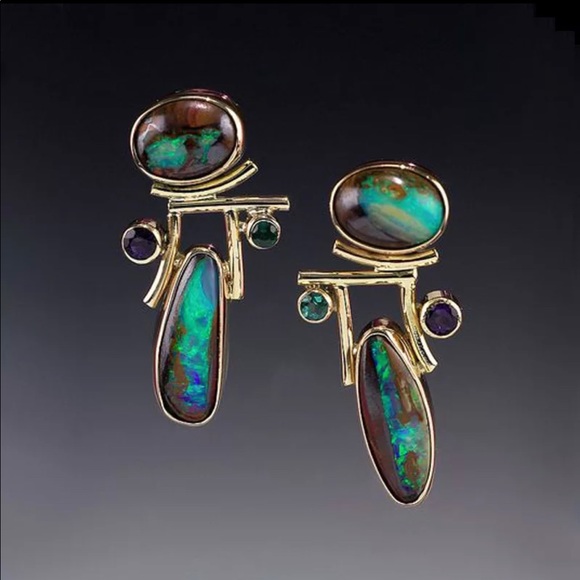 Jewelry - Boho Turquoise Earrings